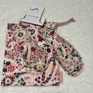 NWT Vera Bradley Floral Pink Slippers size S (5/6)